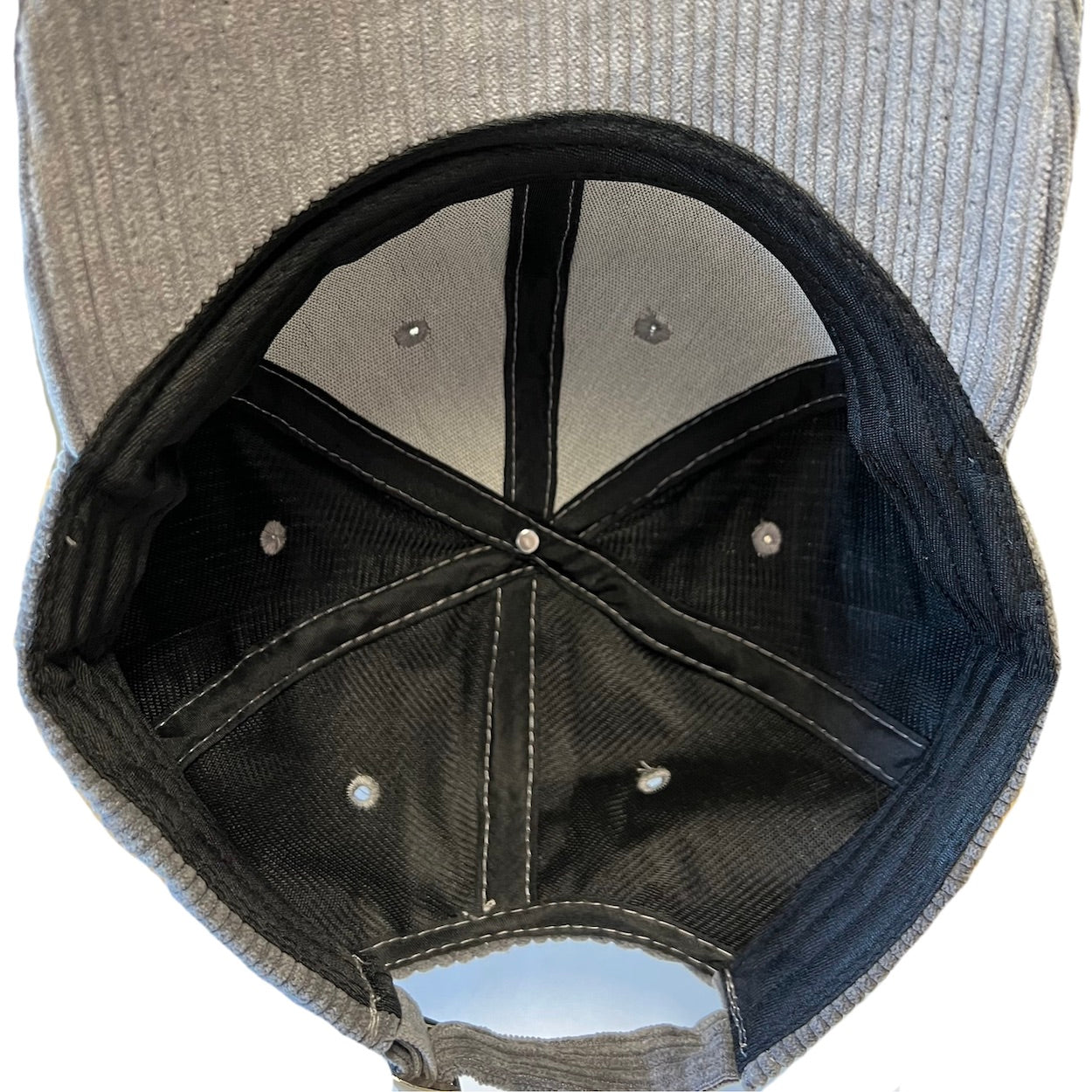 Rich n Famous Corduroy Baseball Cap - Leather Patch