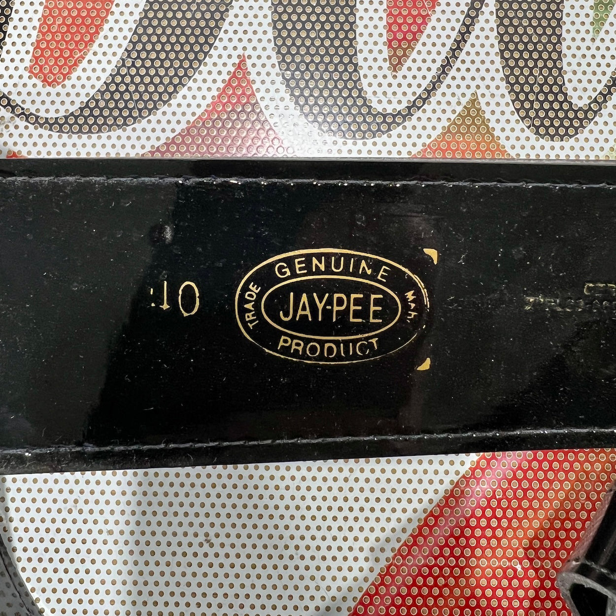 Marine Corps Officer Ceremonial Belt - Black Patent Leather with Strap (Size 40)