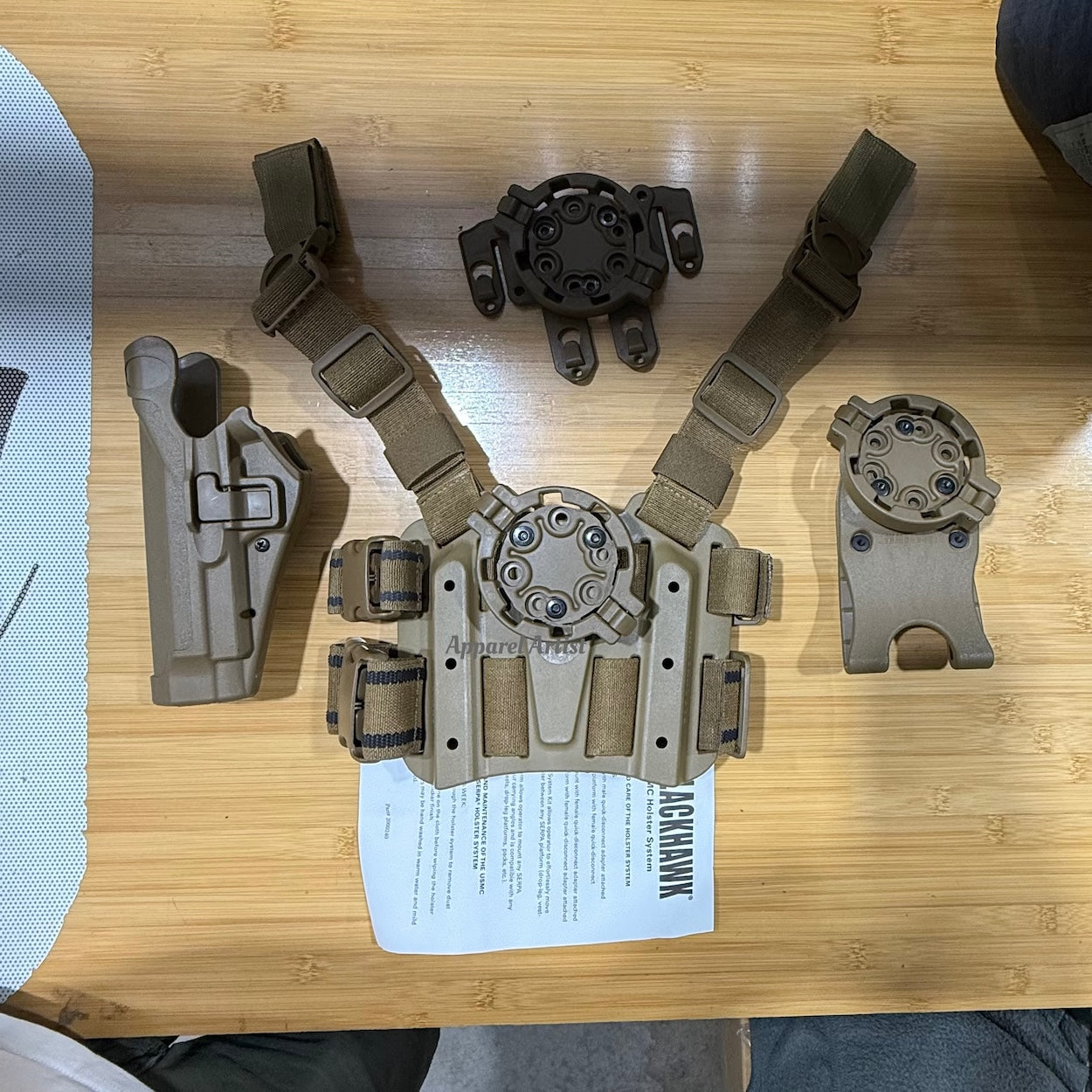 Blackhawk SERPA Drop Leg Holster Kit - Beretta 92/96/M9 Left Hand Coyote Tan - New