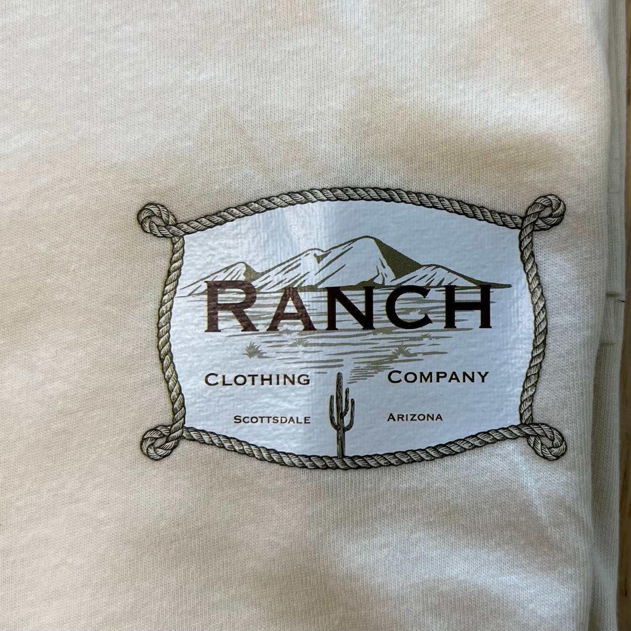 Ranch Clothing Company Logo Tee - Premium Beige Unisex T-Shirt