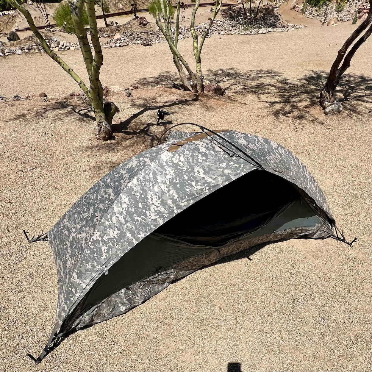 US Military Combat Shelter - One Person ACU Digital Tent Made in USA Damaged