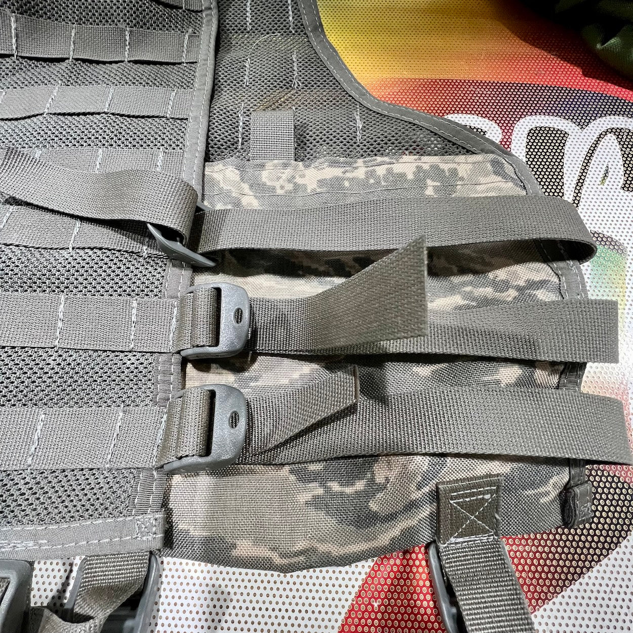 Tiger Stripe MOLLE Tactical Vest - Military Fighting Load Carrier