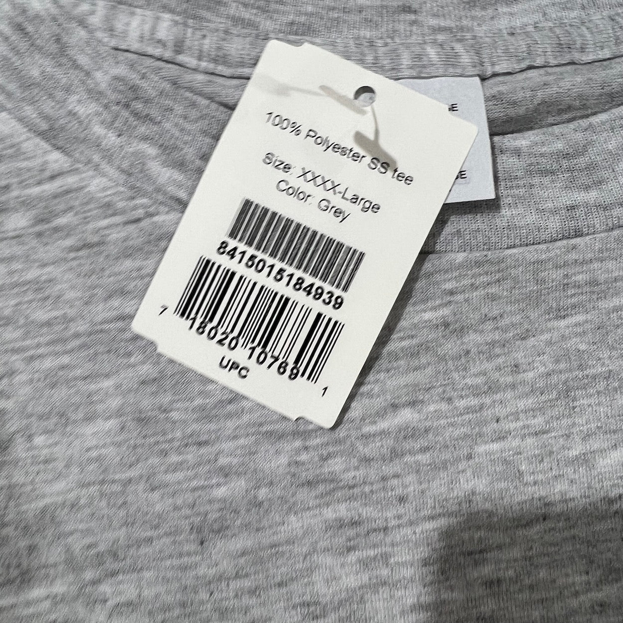 US Air Force T-Shirt Unused 4XL - Premium Polyester Military Tee (Gray)