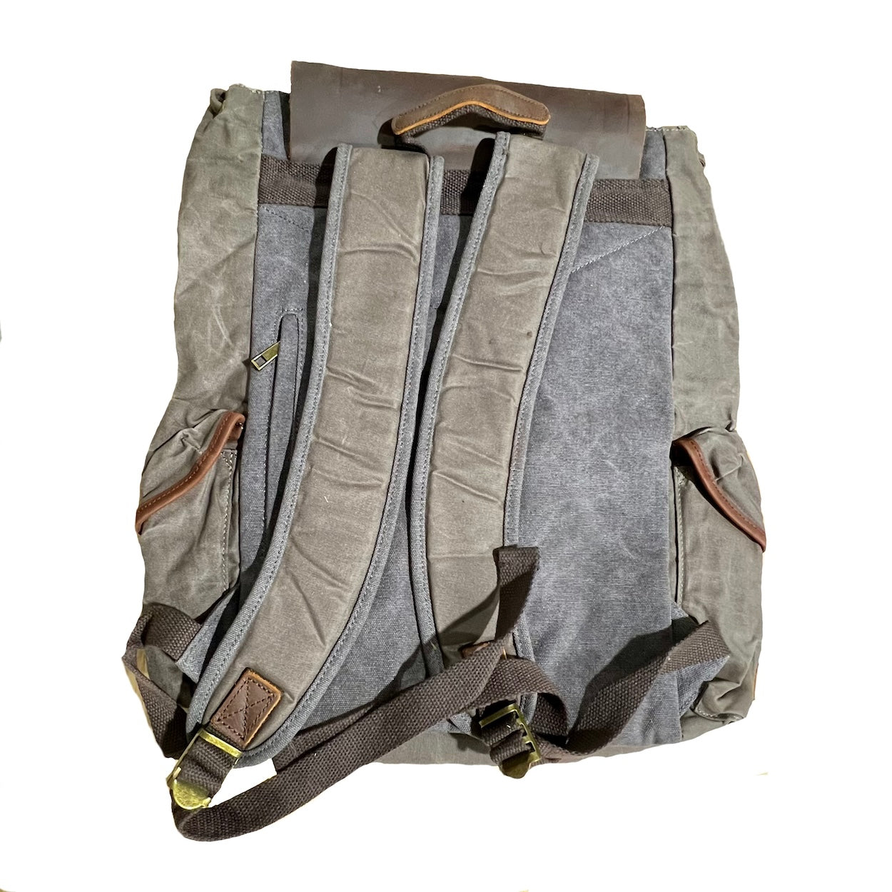 Backpack Ranch Clothing Large Waxed Canvas & Leather