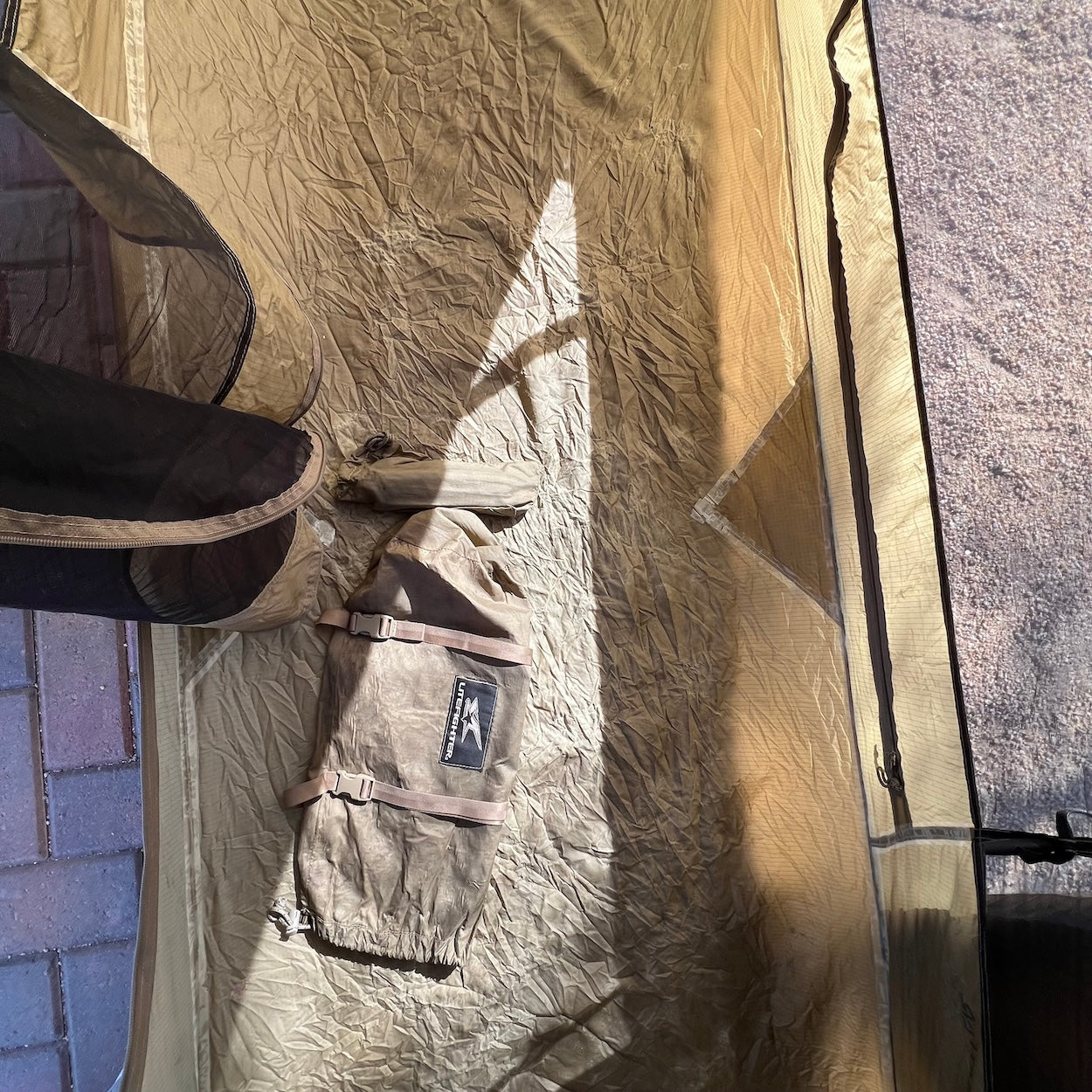 LiteFighter 1-Person Combat Tent - US Army Issue Coyote Tan