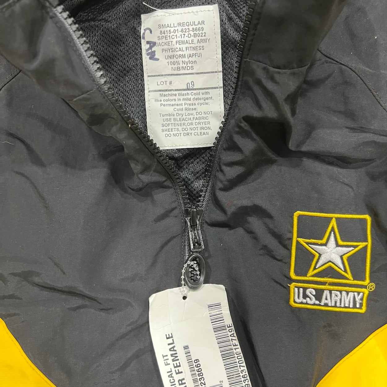 Women's Windbreaker Jacket Authentic US Army Physical Fitness Jackets