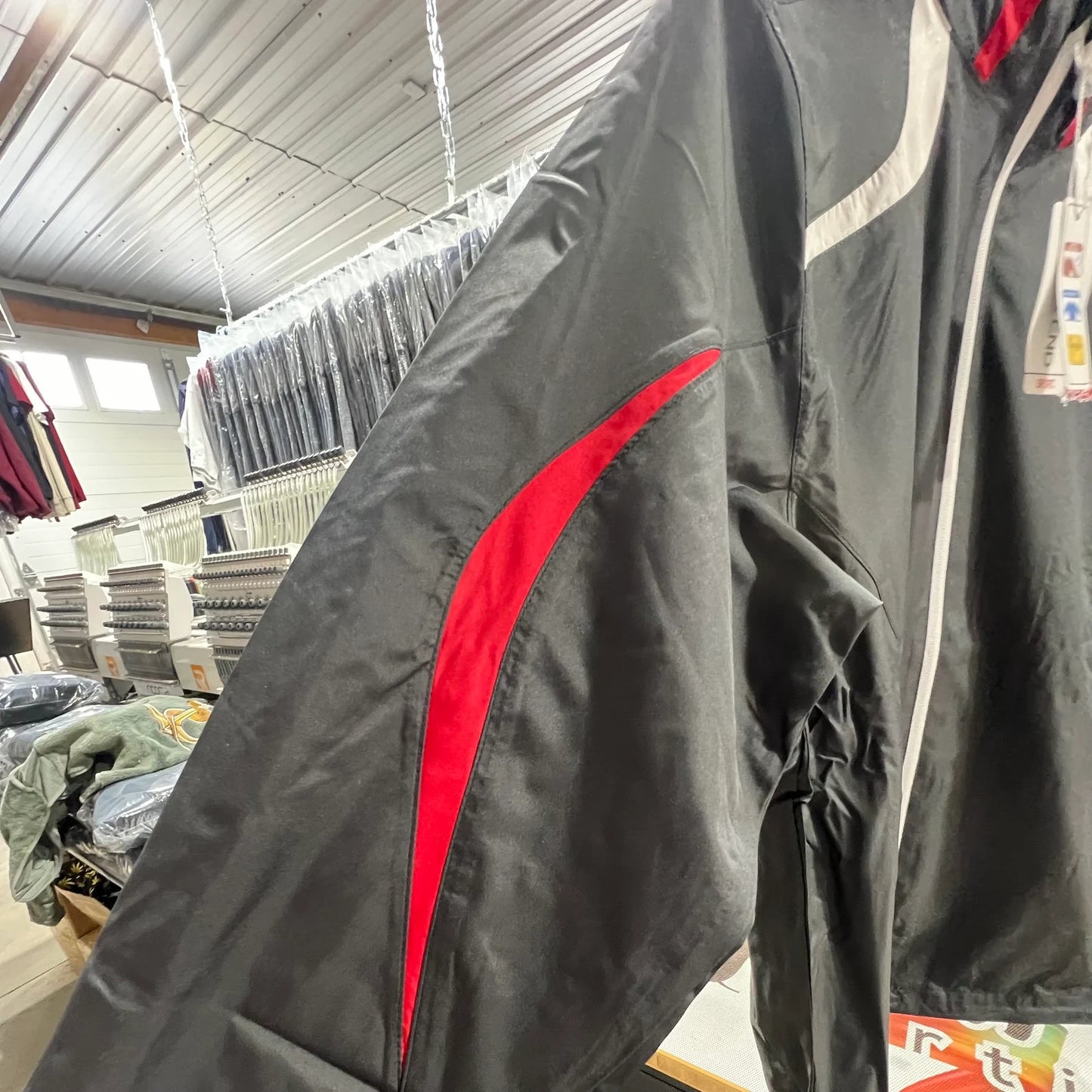 Men's Mesh-Lined Windbreaker Jacket with Roll-Away Hood & Zip Pockets by Spyderpunk Sports