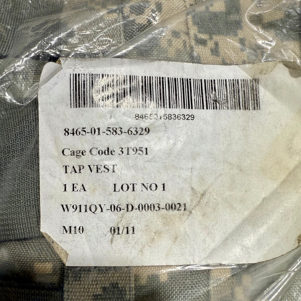 US Military T.A.P System ACU Complete With Shoulder Harness New