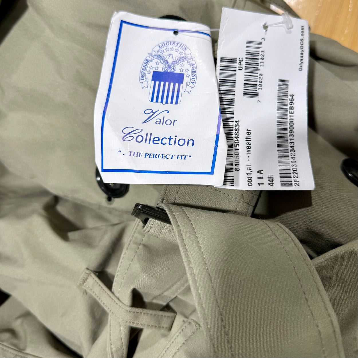 US Navy Mens Tan All Weather Trench Coat With Liner