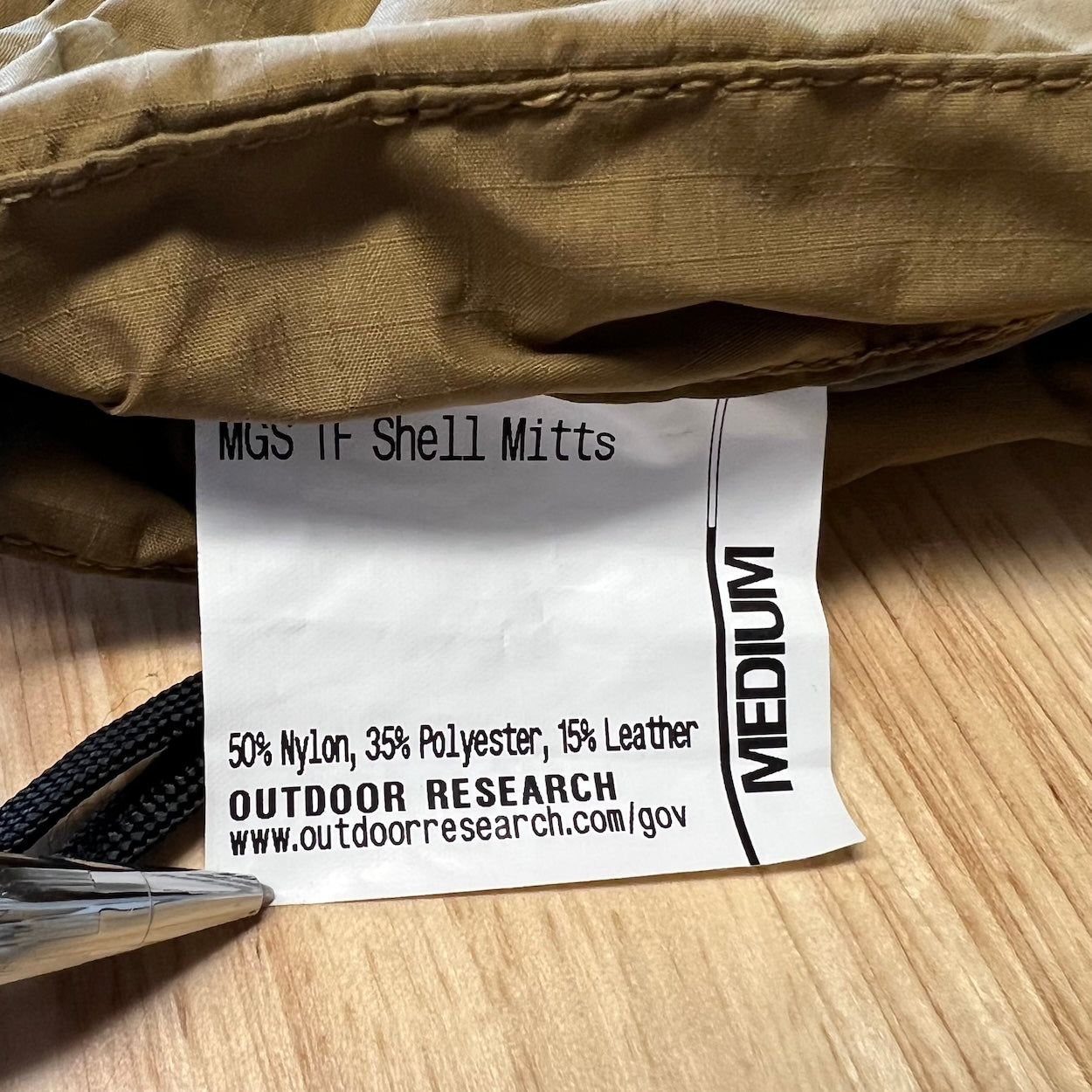 Outdoor Research MGS TF Tactical Shell Mitts - Coyote Brown Gore-Tex Waterproof