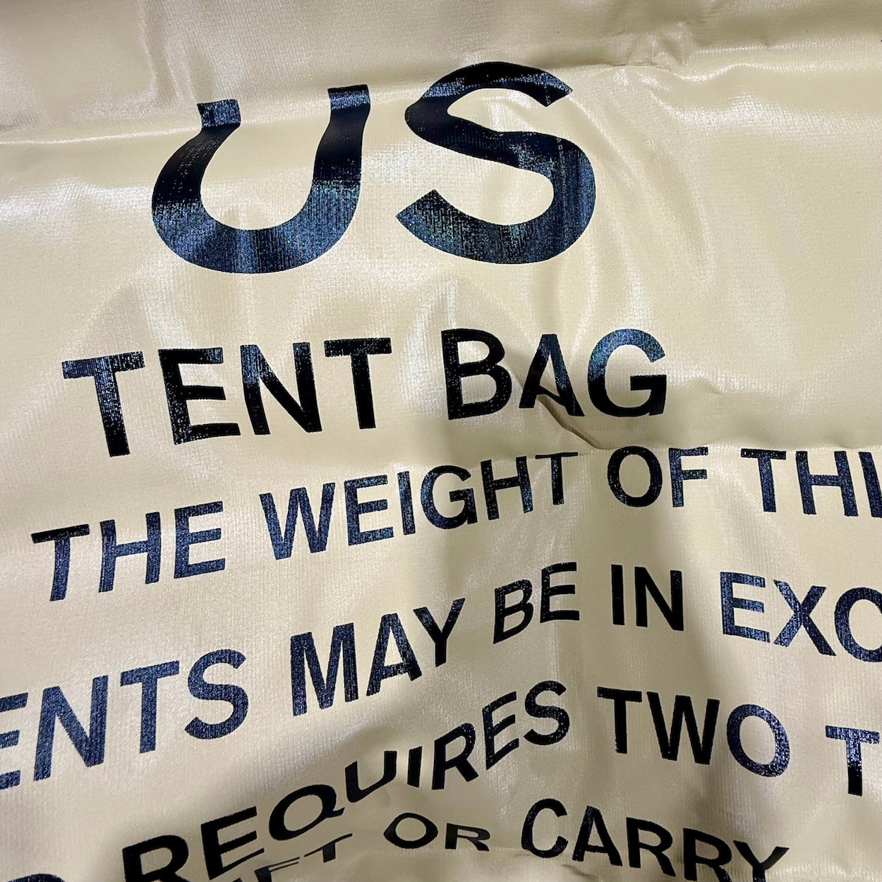 Heavy Duty Canvas Military Tent Bag - US Army Surplus 36x22x14 100lb Capacity
