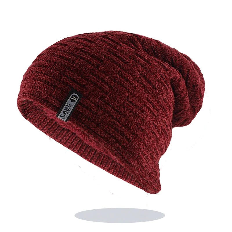 Knit Slouch Beanie Soft Lined Available In 3 Colors