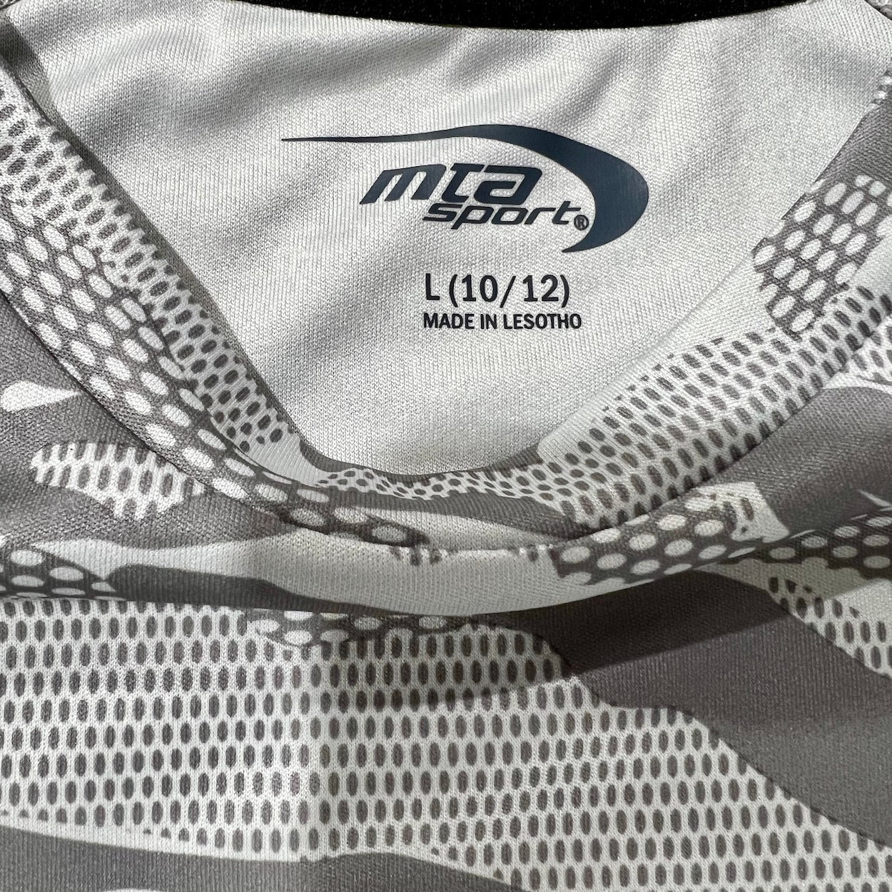 Boys Light Gray Quick-Dry Sports T-Shirt by Spyderpunk - Size 10/12