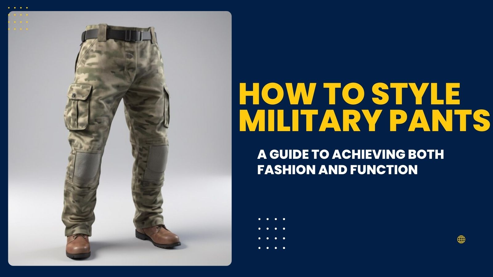 How to Style Military Pants: A Guide to Achieving Both Fashion and Function