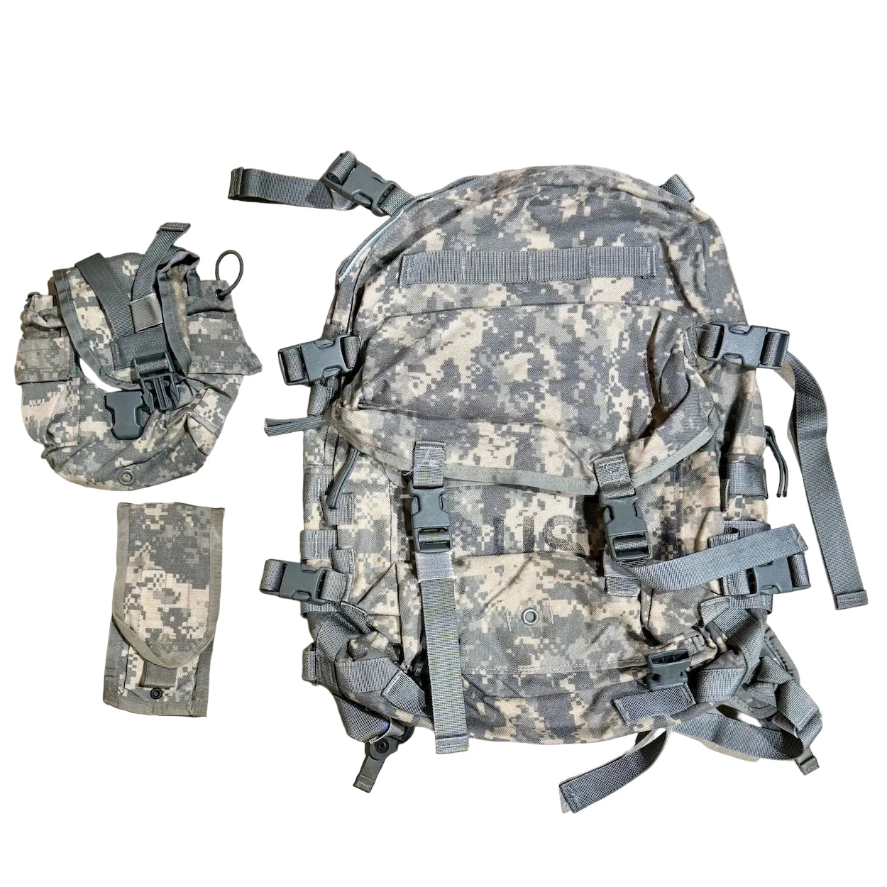 US Army 3 Day Assault Pack Rucksack ACU Digital MOLLE II Includes Extras