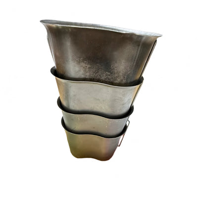 US Military Canteen Cups 4-Pack - Authentic Surplus Field Cooking Gear
