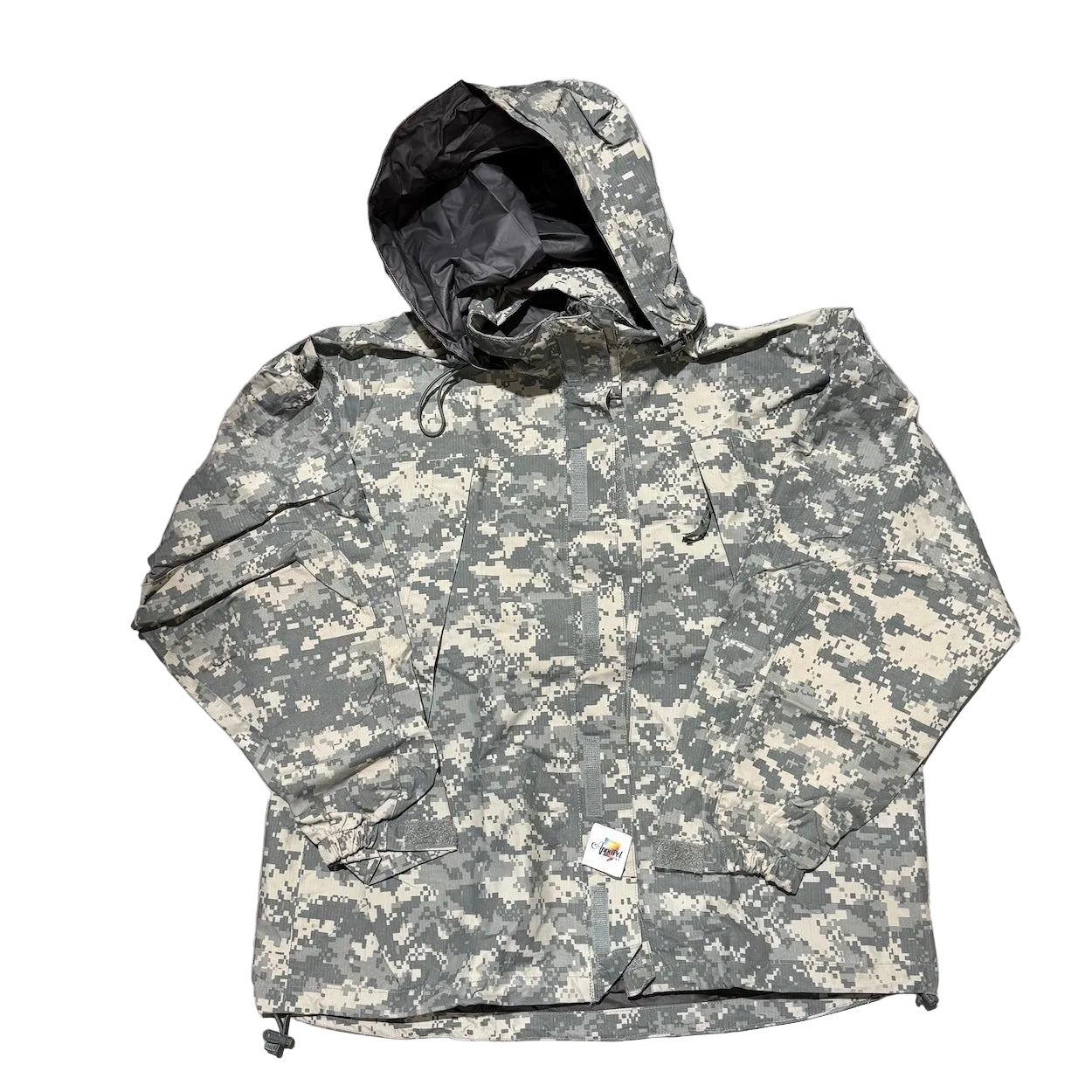 US Military Gen III Extreme Cold Wet Weather Jacket Gore-Tex Digital Camo Medium Excellent