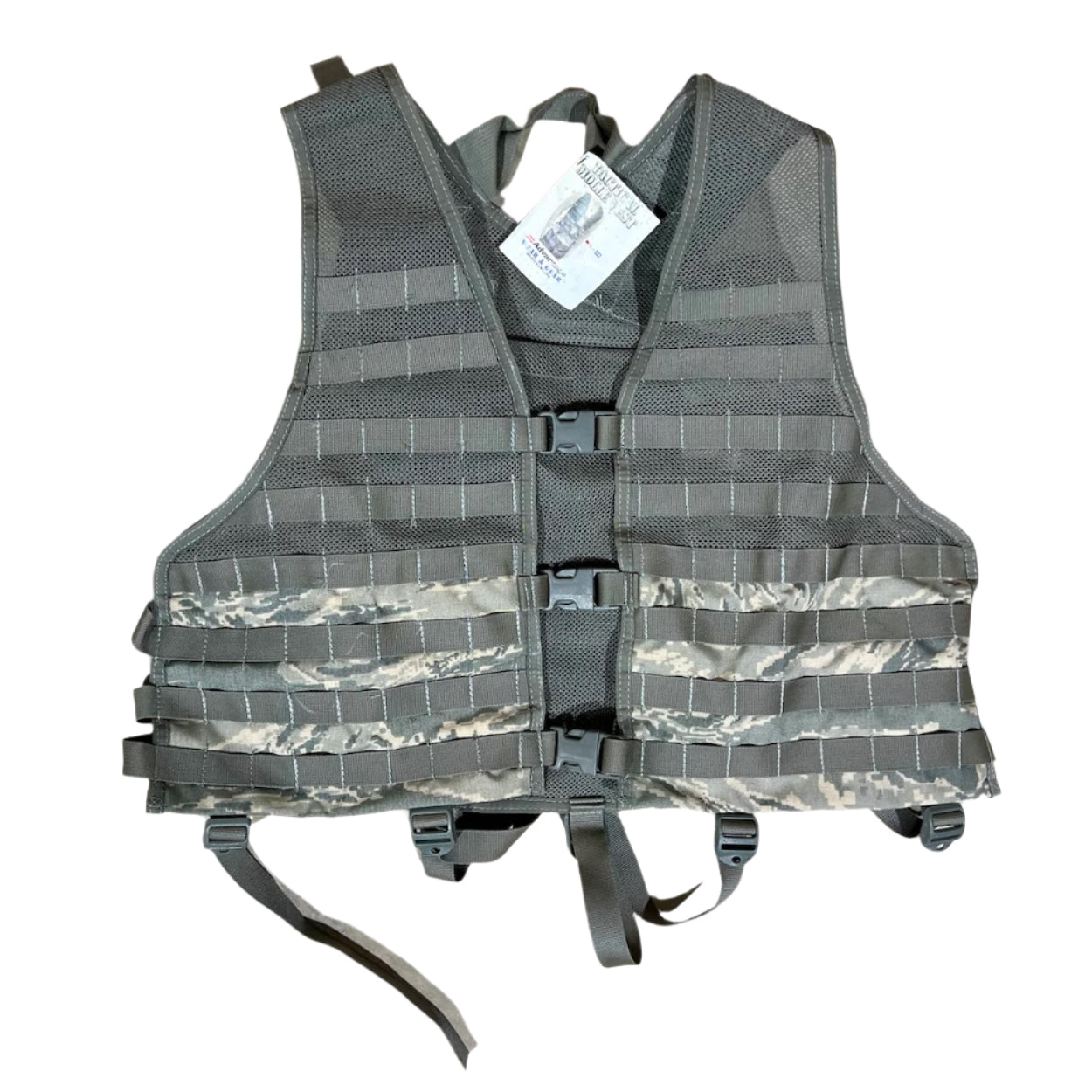 Tiger Stripe MOLLE Tactical Vest - Military Fighting Load Carrier