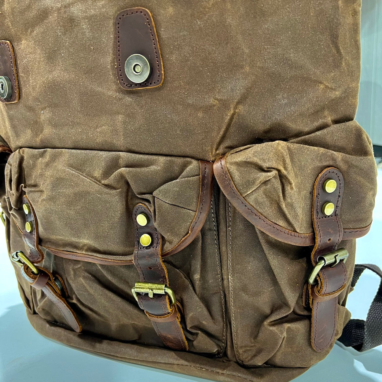 Ranch Canvas/Leather Backpack