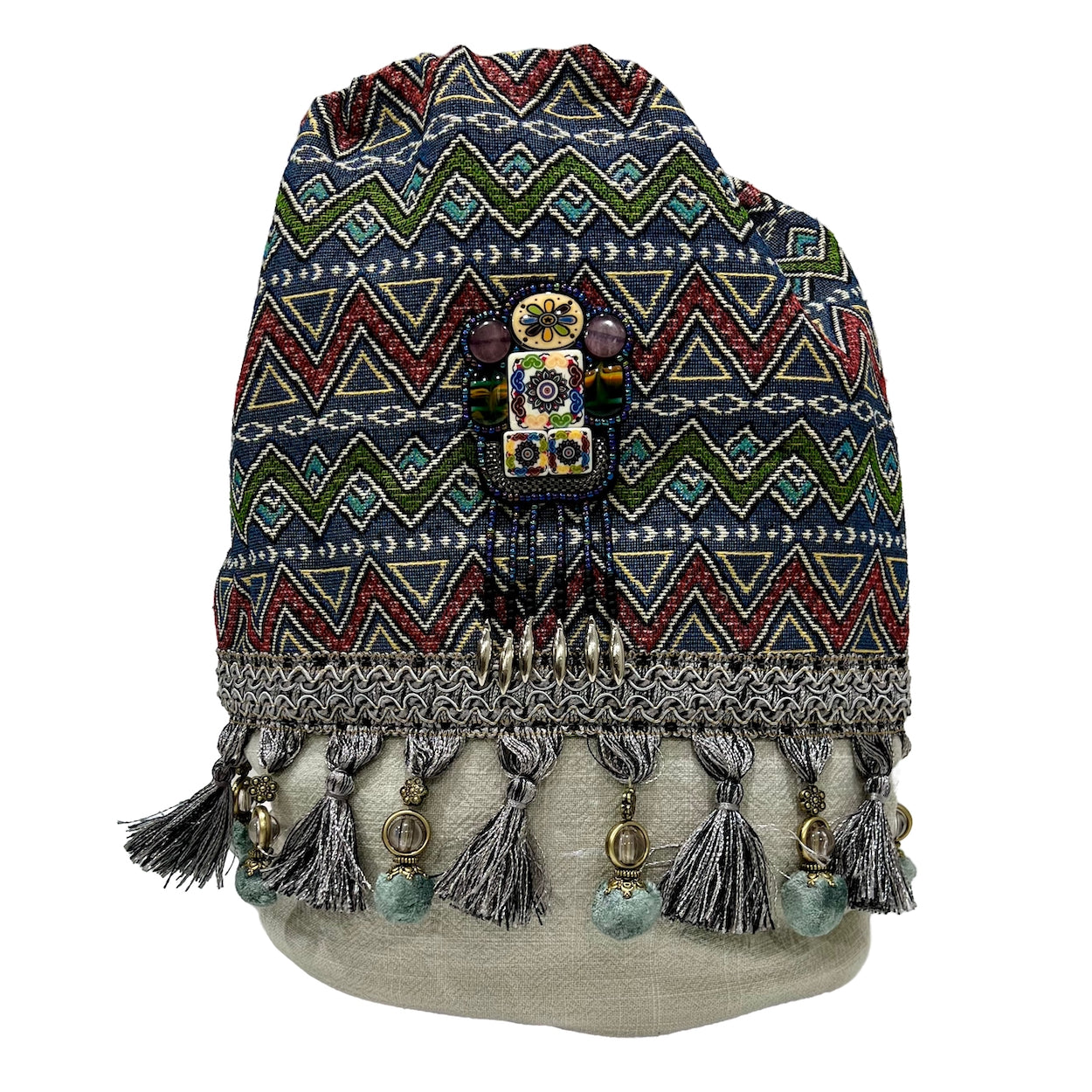 Boho Fringed Top-Loading Backpack - 3 Colors Available