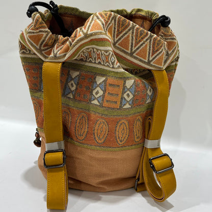 Backpack Boho Fringed Design With Top Loading