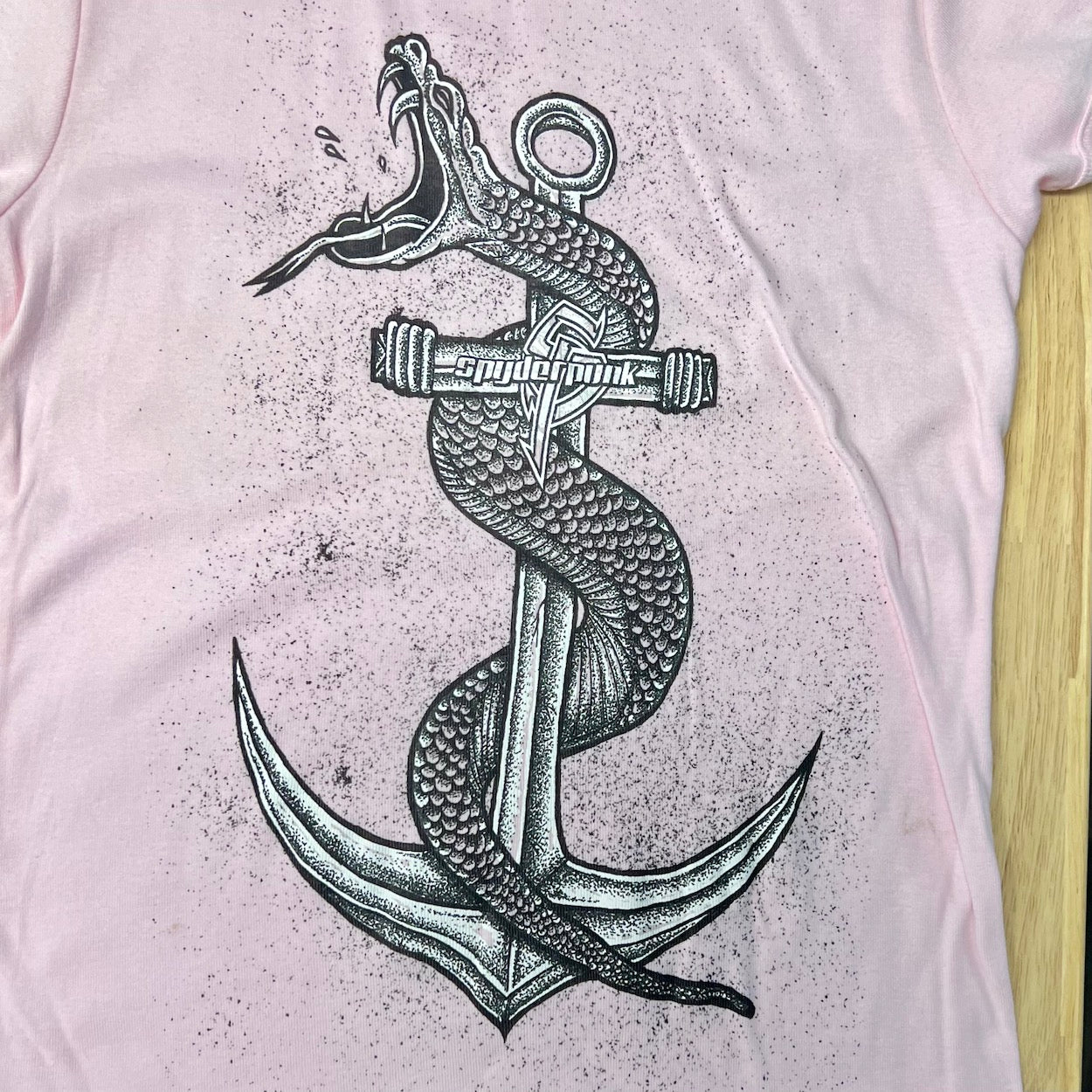 T Shirt Women's Snake N Anchor Tee Custom Made On American T Shirt