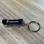 2 Keychains Spyderpunk Skateboard Metal Key Chains