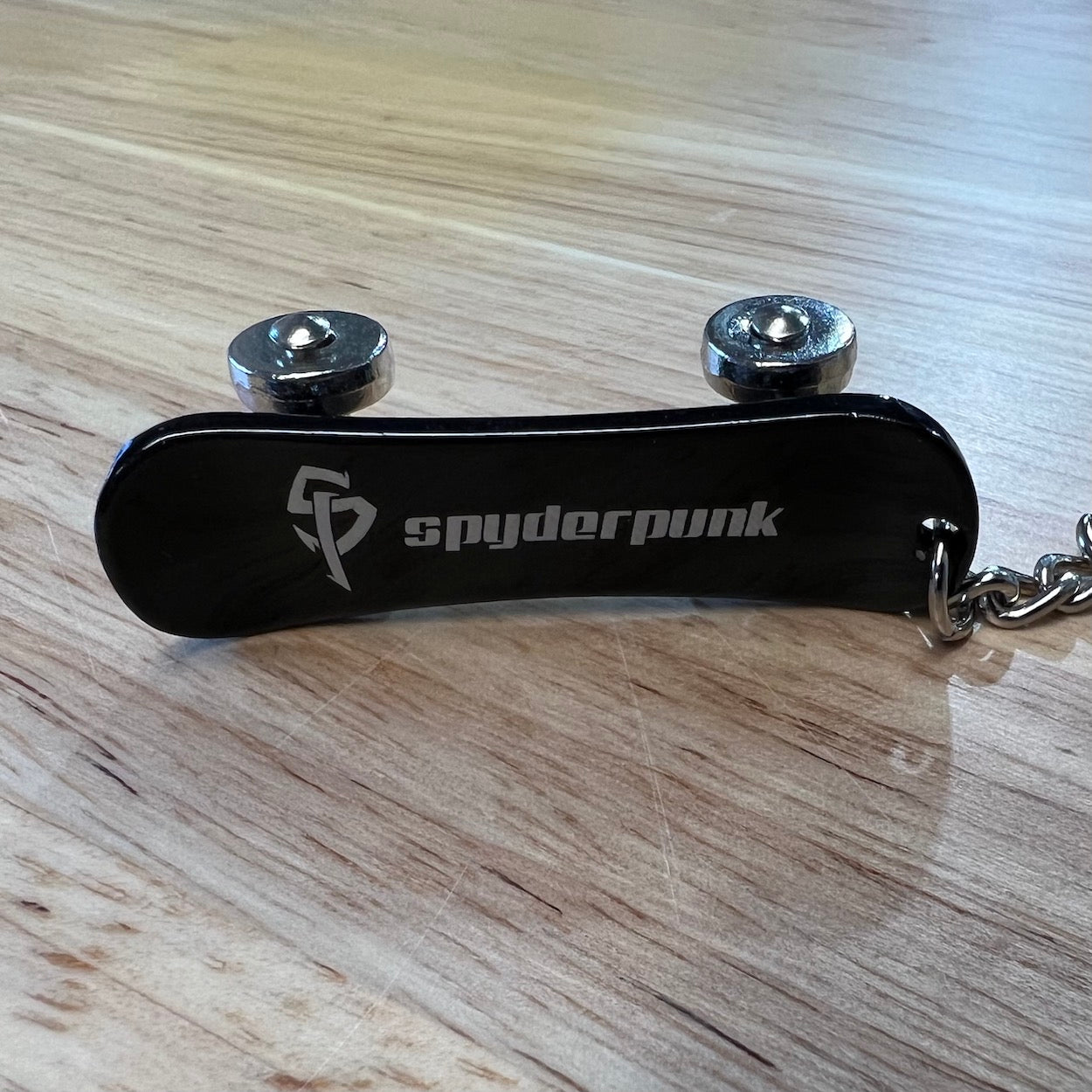 Spyderpunk Skateboard Keychain