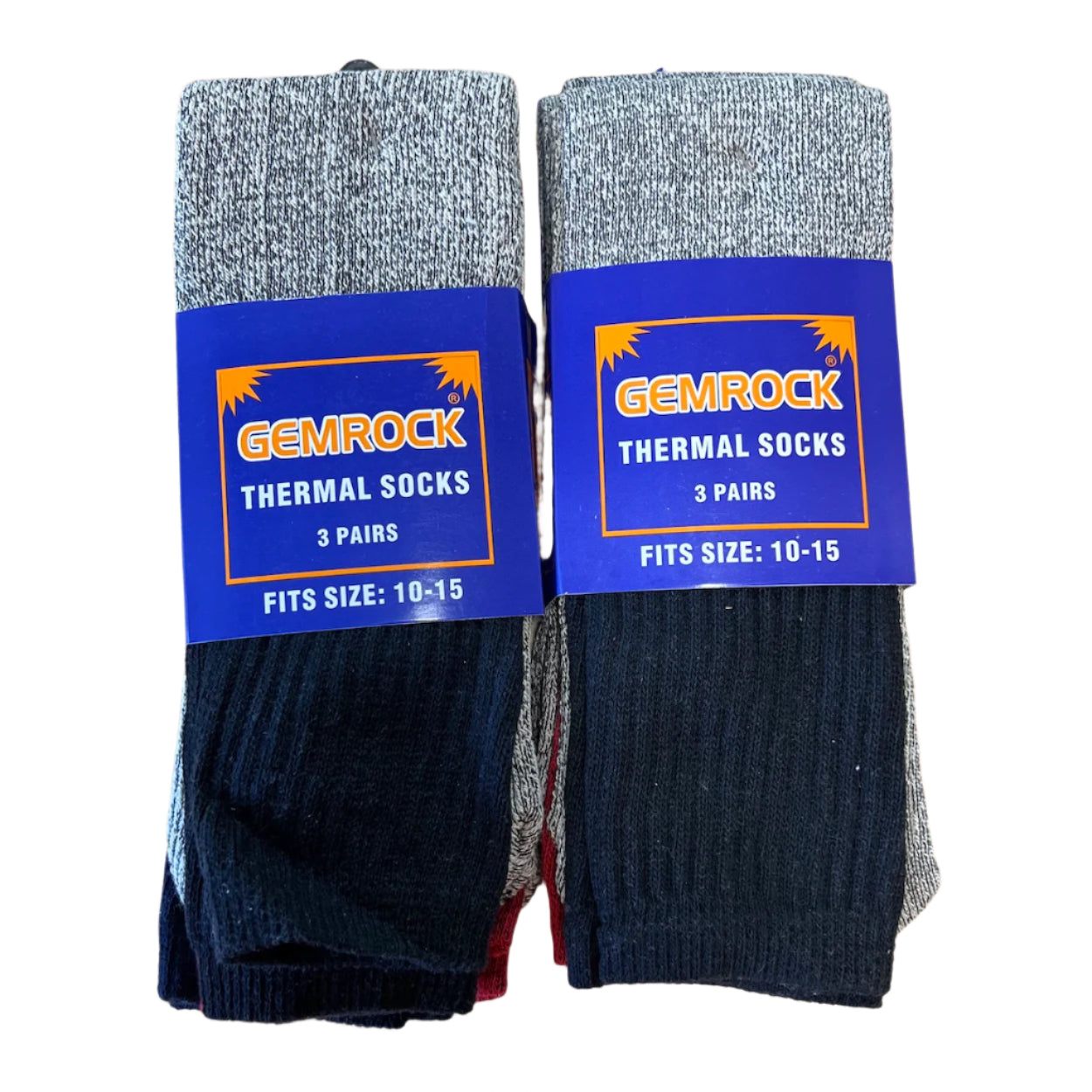 GemRock Heavy Thermal Boot Socks 6-Pack - Men's Sizes 10-15