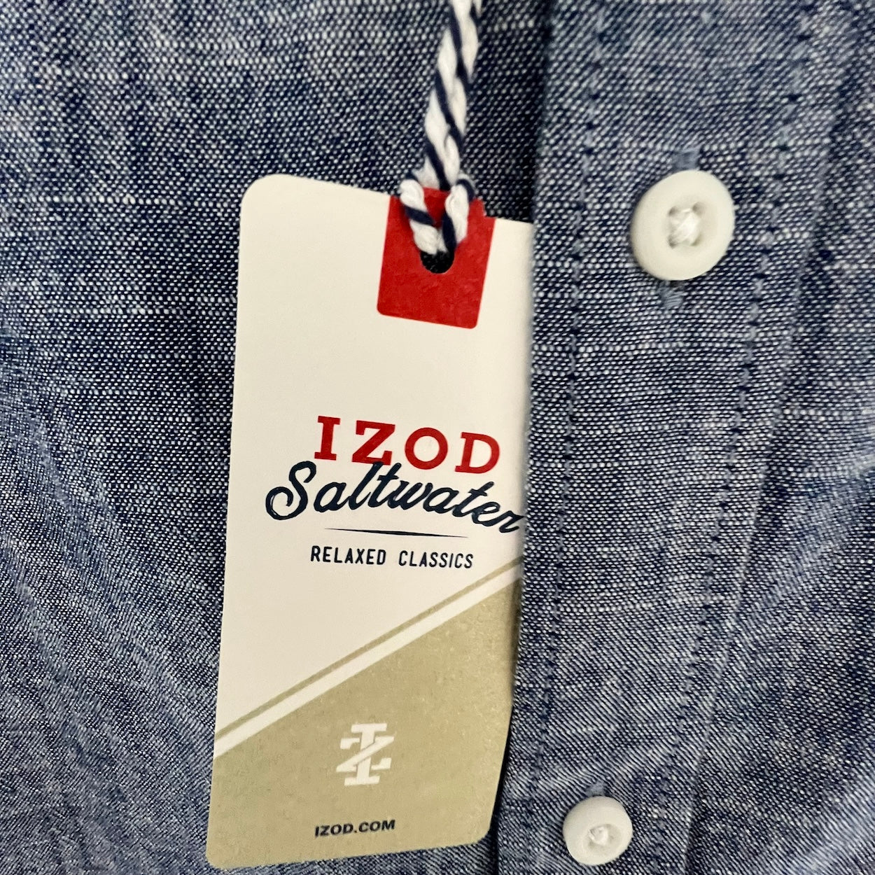 Long Sleeve Saltwater Jean Button Up Shirt