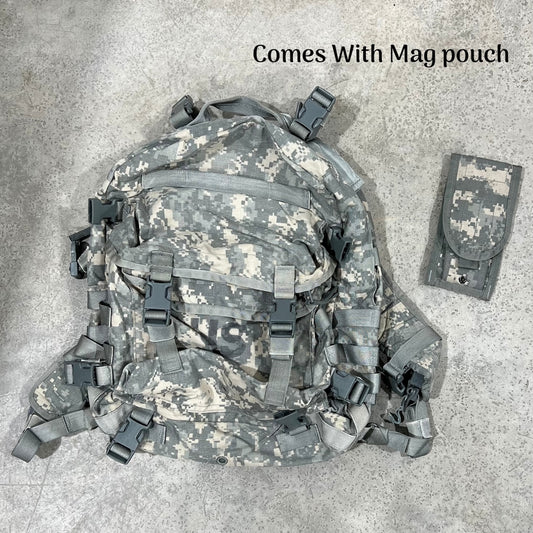 US Army 3 Day Assault Pack Rucksack ACU Digital MOLLE II Includes Extras