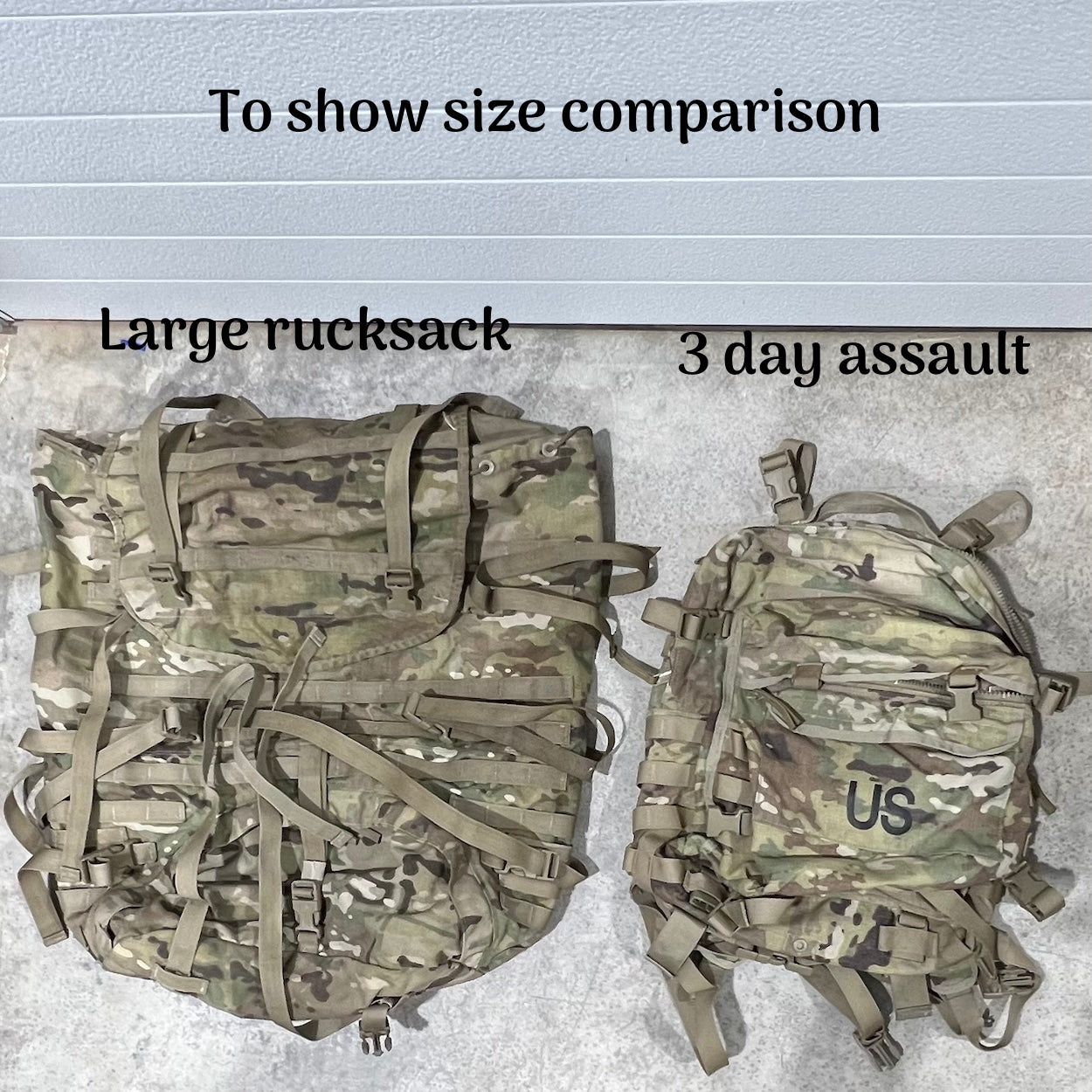 US Army Multicam Large Rucksack OEF-CP Bag Only