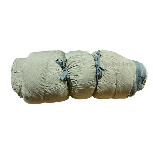 US Military M-1949 Vintage Feather Sleeping Bag - Korean War Era Down Filled Large