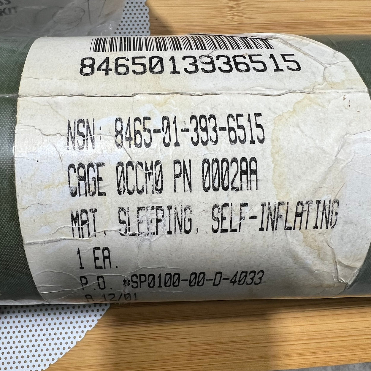 Therm-A-Rest Self-Inflating Sleeping Mat — Genuine US Military GI Issue