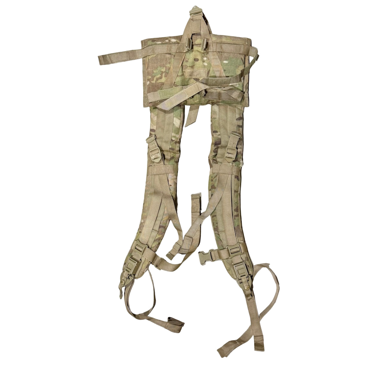 US Military MOLLE Enhanced Frame Shoulder Straps - OCP Camo - Large Rucksack Damaged