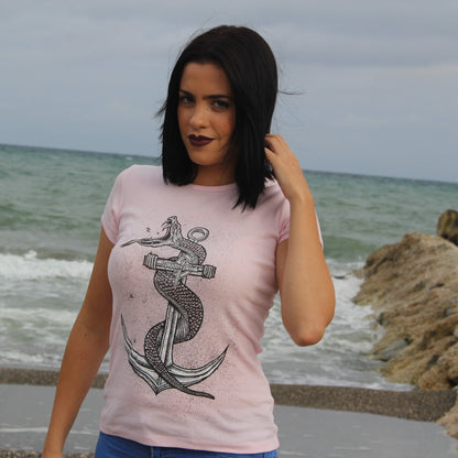 Women's Snake & Anchor Tee - Spyderpunk Graphic T-Shirt