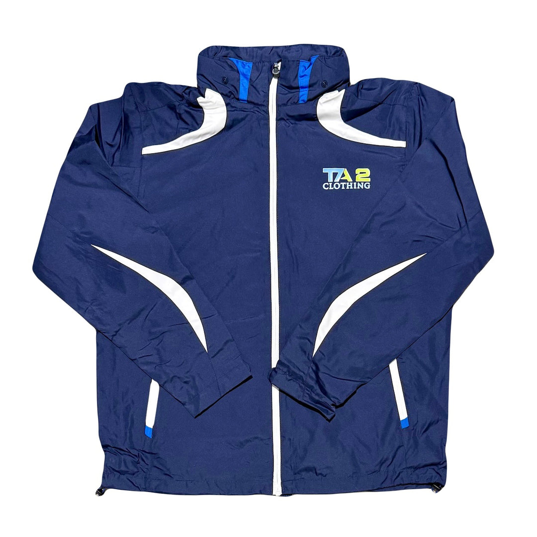 TA2 Men's Lined Windbreaker - Roll-Away Hood & Zip Pockets (SM-3XL)