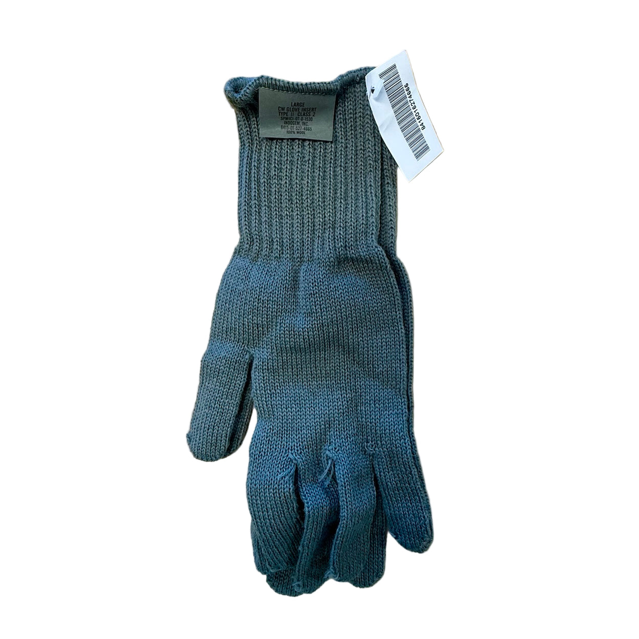 US Army Cold Weather Wool Glove Liners - 100% Wool Insert - New
