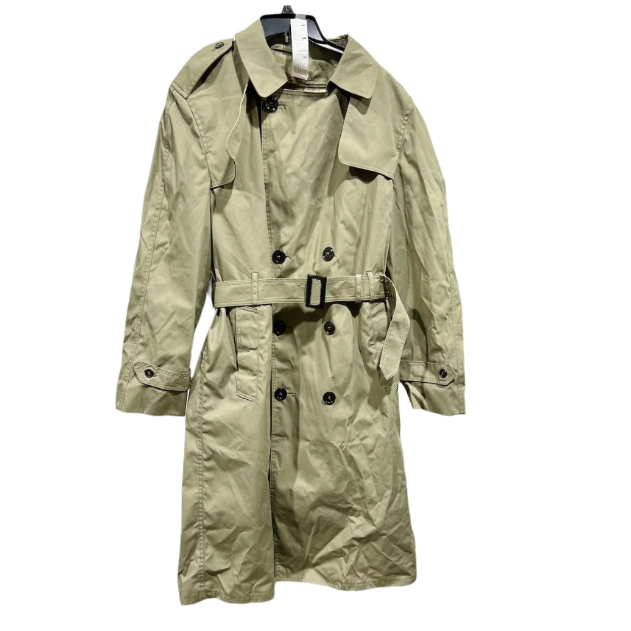 US Navy Mens Tan All Weather Trench Coat With Liner