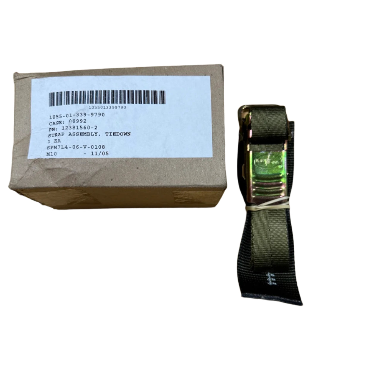 US Military Tie-Down Straps 2-Piece Set - New in Box Tactical Equipment Straps