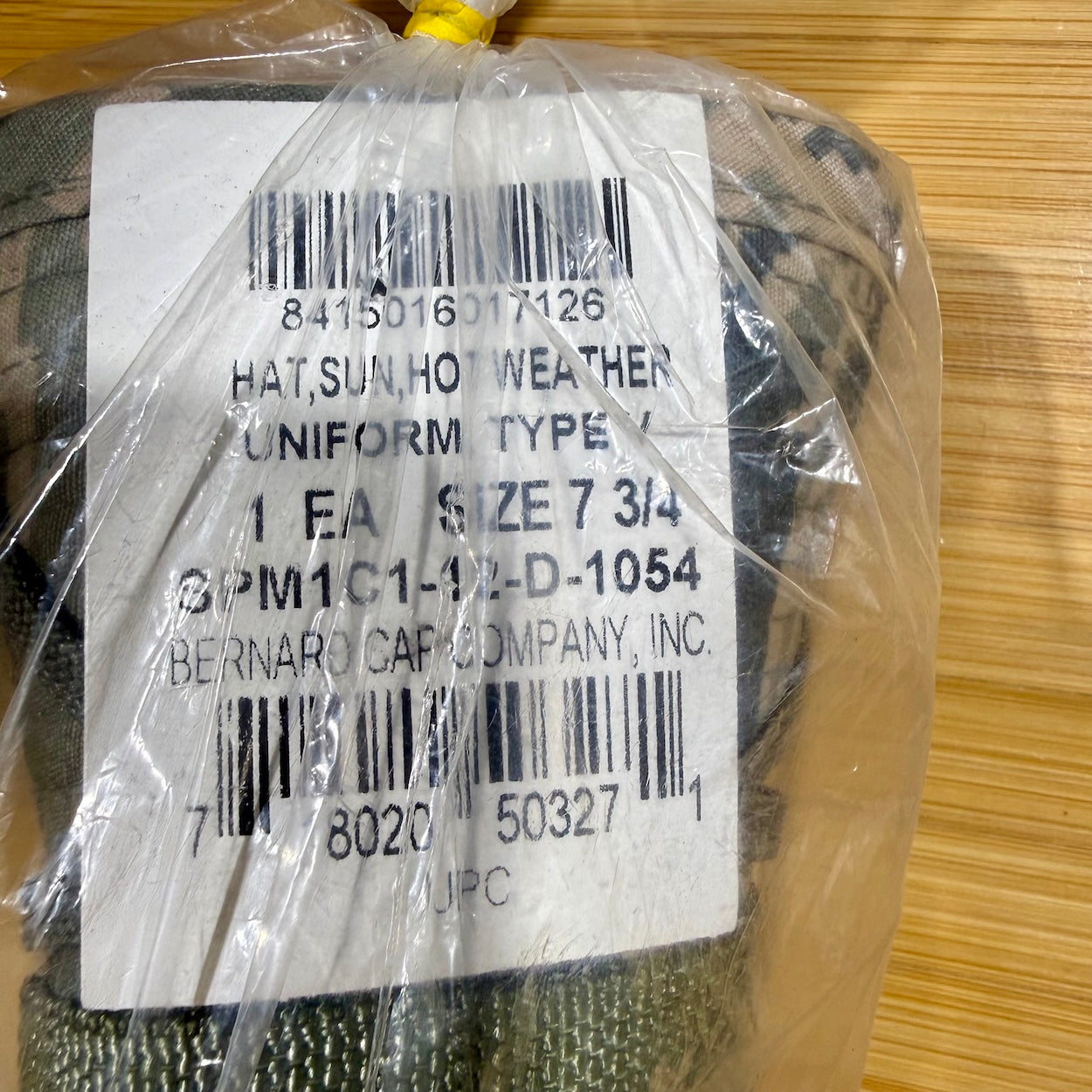 US Military Sun - Hot Weather - Type IL Military Camo Boonie Hat W/Strap