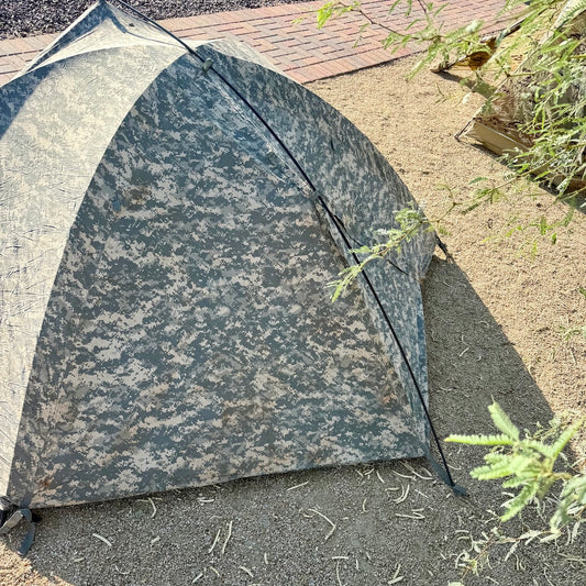US Military Combat Shelter - One Person ACU Digital Tent Made in USA Damaged