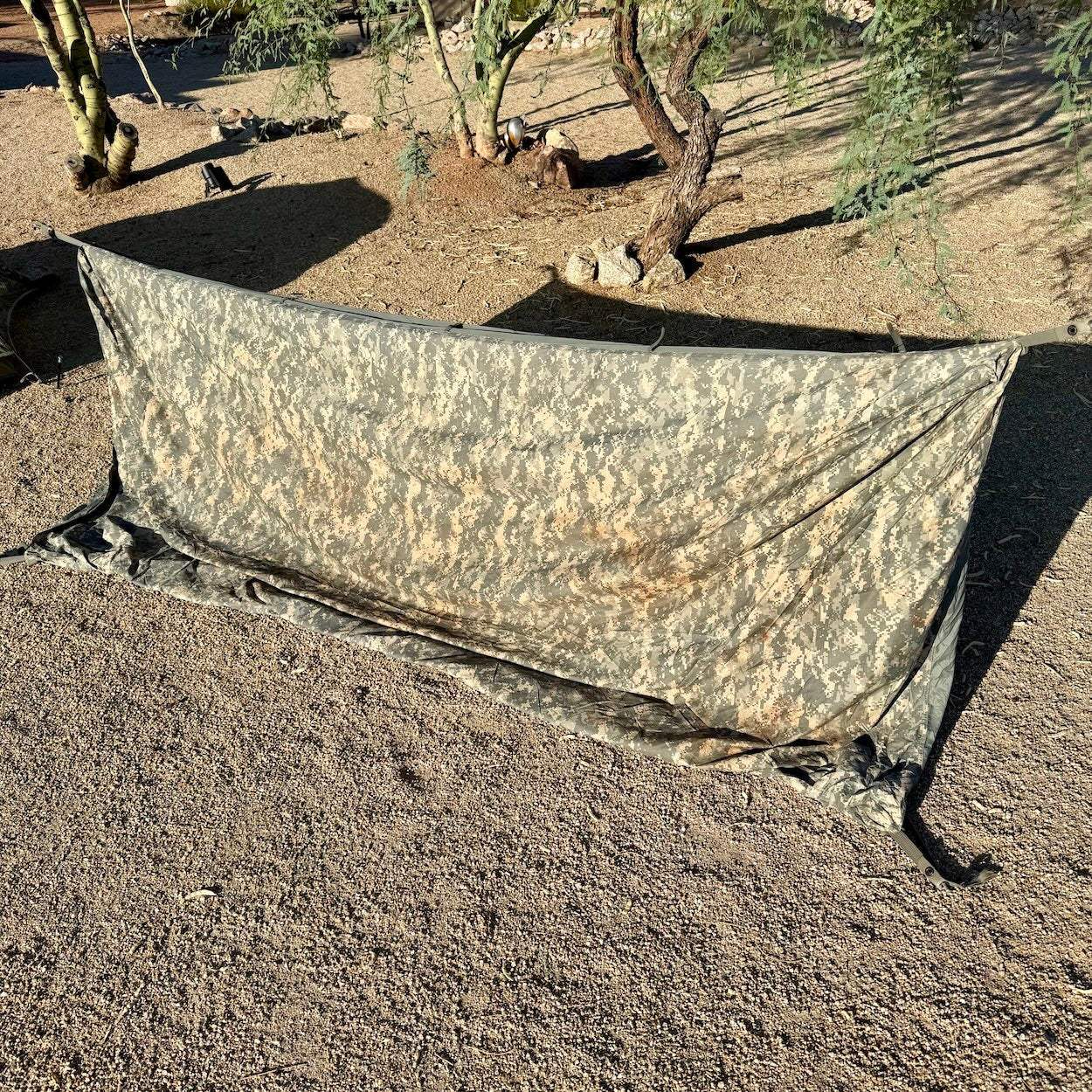 US Military Combat Shelter - One Person ACU Digital Tent Made in USA Damaged