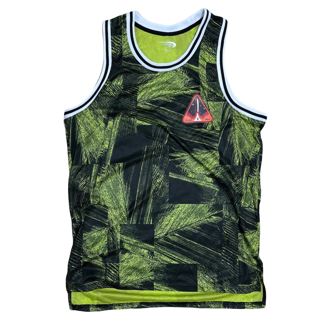 Kinda Pro Area 51 Basketball Jersey - Alien Green Sleeveless Athletic Wear