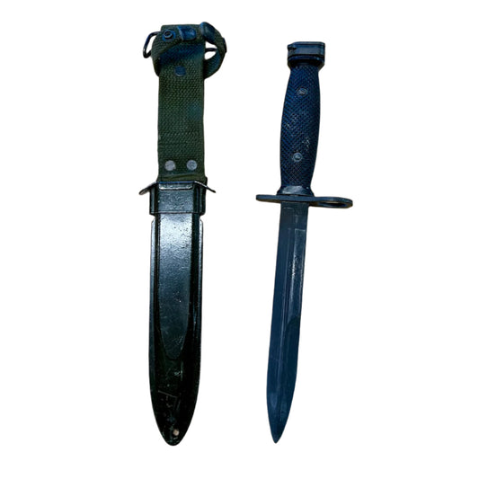 Vintage US Military M7 Bayonet Knife by Conetta with USM81A Scabbard - Collectible