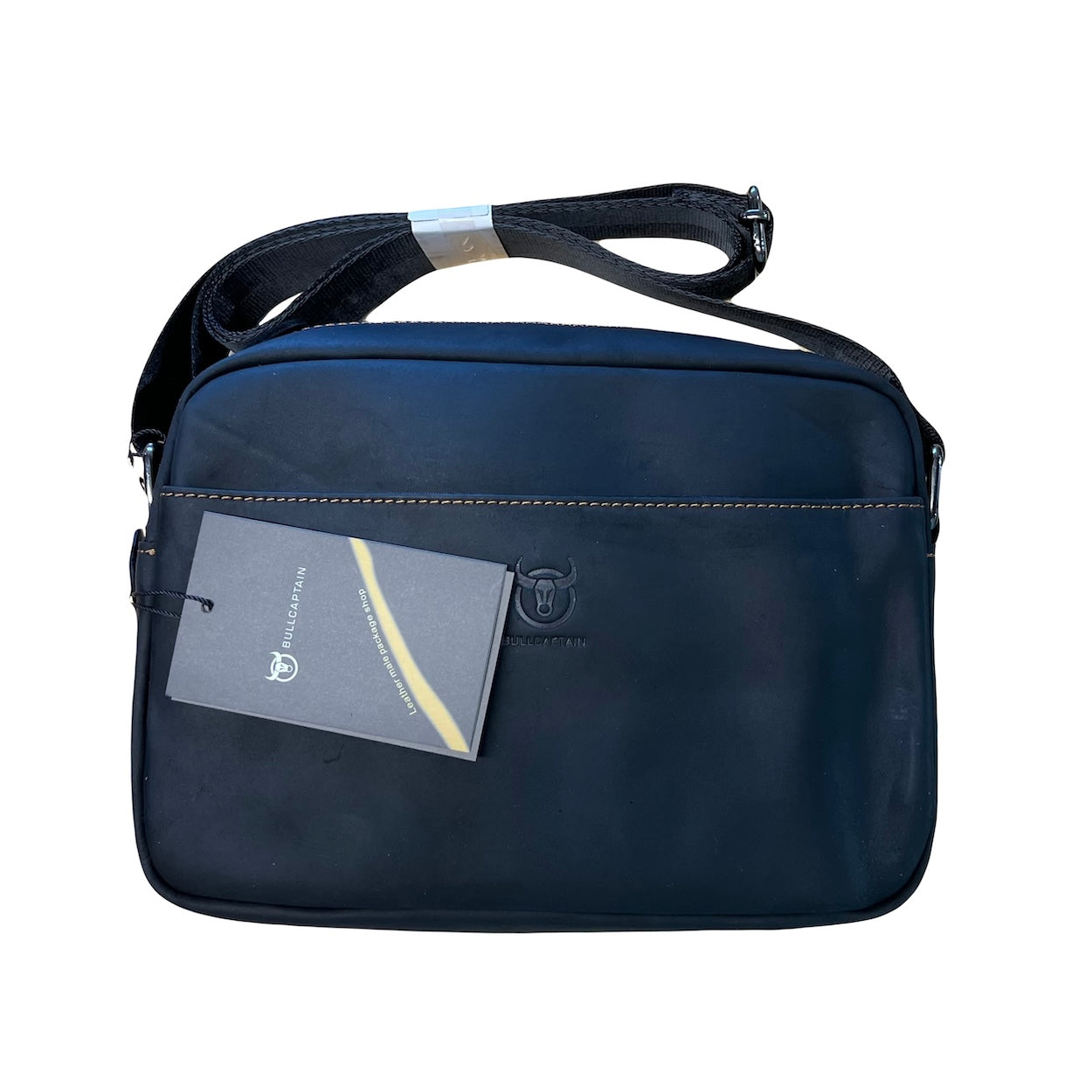 Premium Full Grain Leather Messenger Bag - 9.5" Soft Shoulder Bag