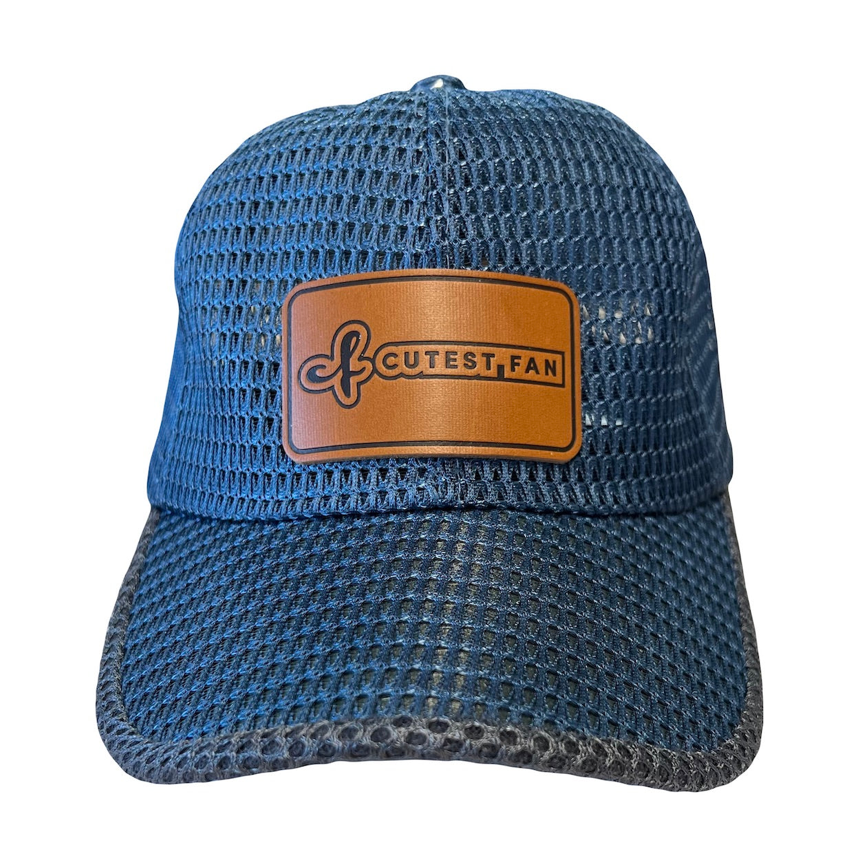 Cutest Fan Mesh Baseball Cap - Breathable Adjustable with Leather Patch