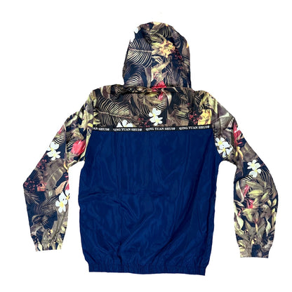 Women's Flower Zip Windbreaker