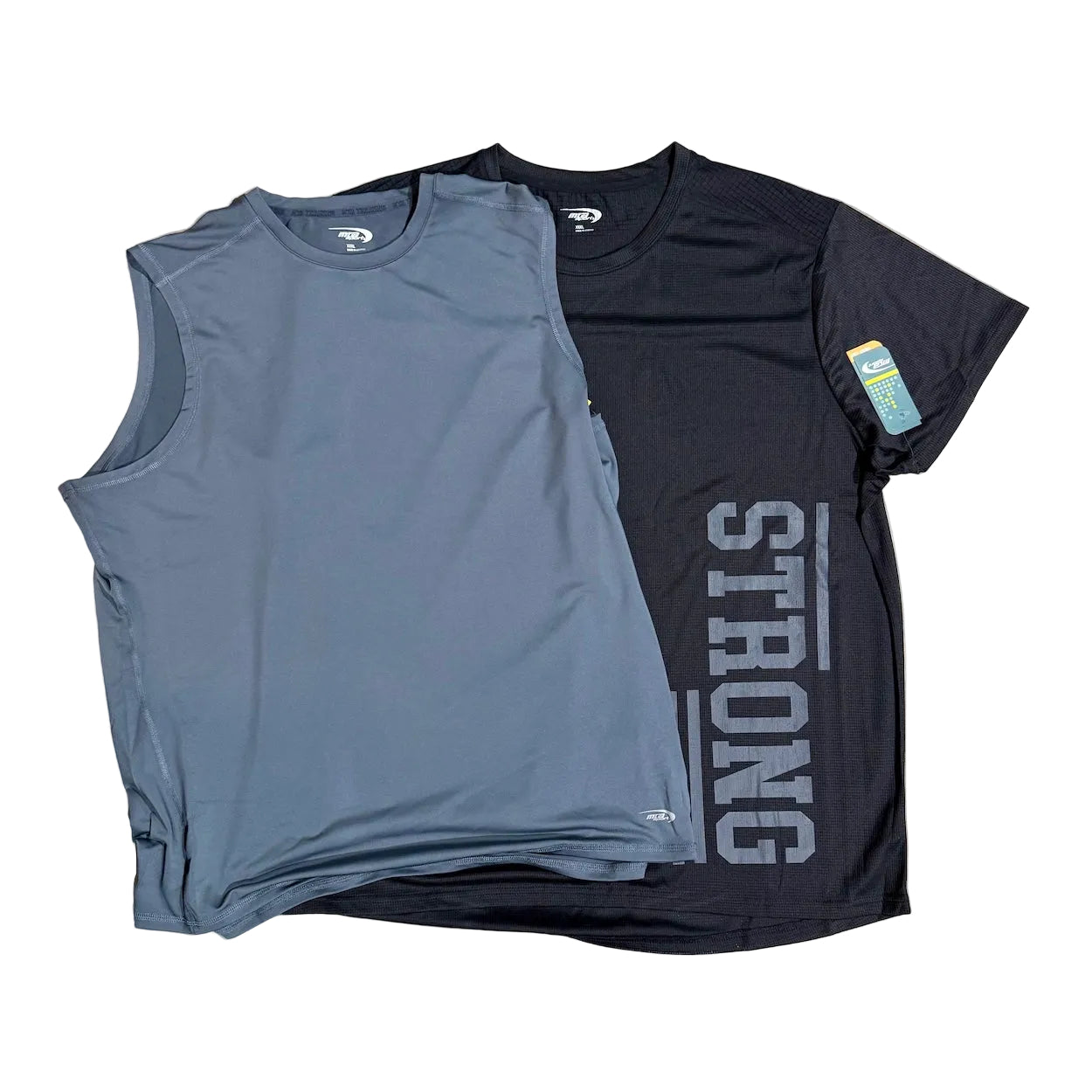 Men's Performance Polyester Sport Shirt Moisture Wicking 2-Pack Athletic Tee 3XL