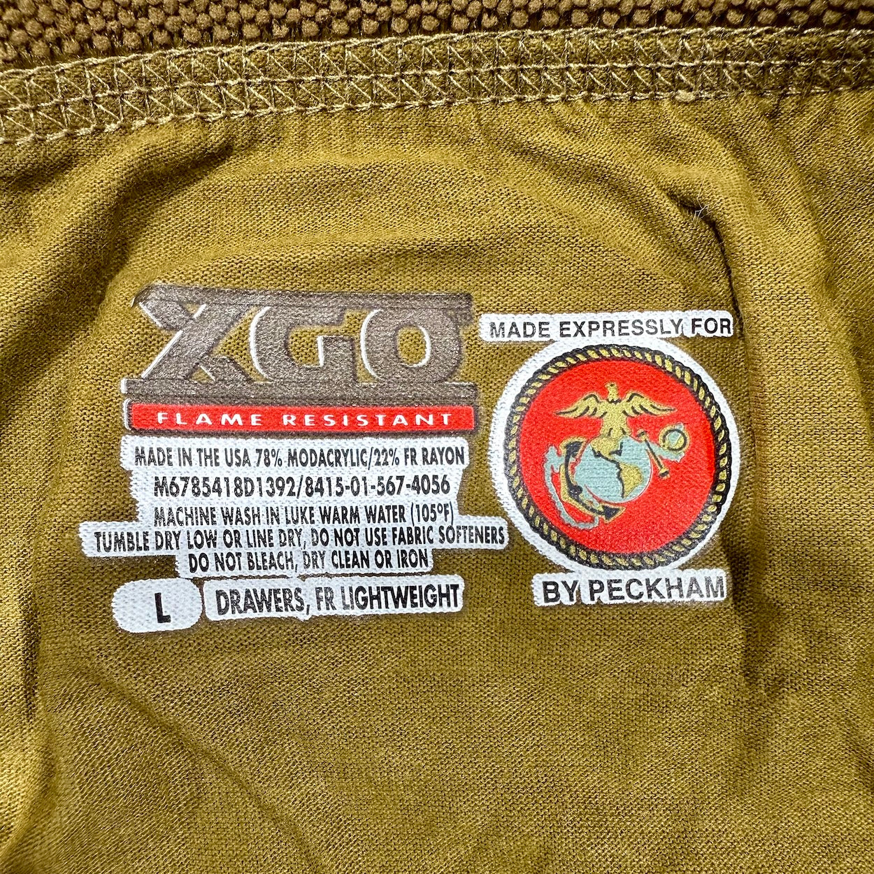 USMC FROG Silk Weight Thermal Base Layer Bottom - Size Large